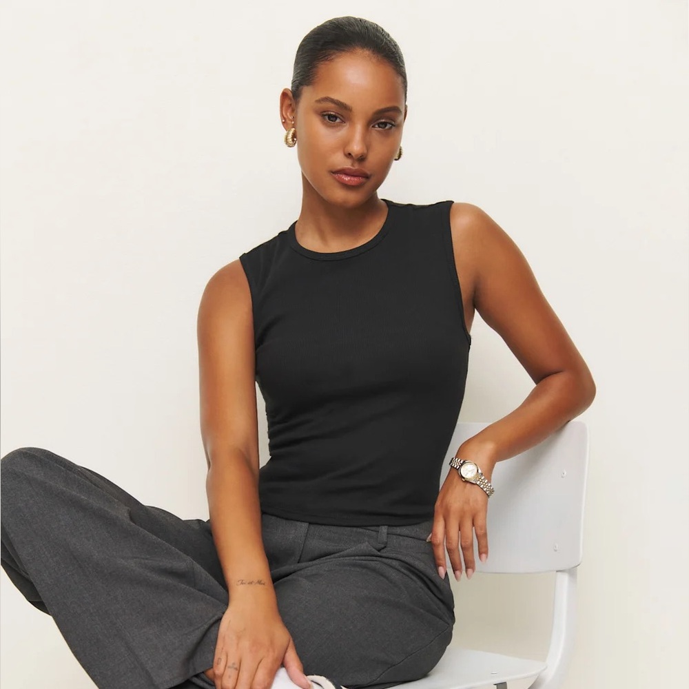 REFORMATION Ryland Tank NWOT - Black Size XS